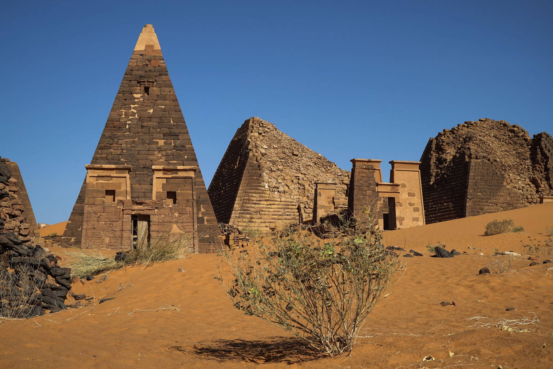 Steinpyramidein Sudan Wallpaper