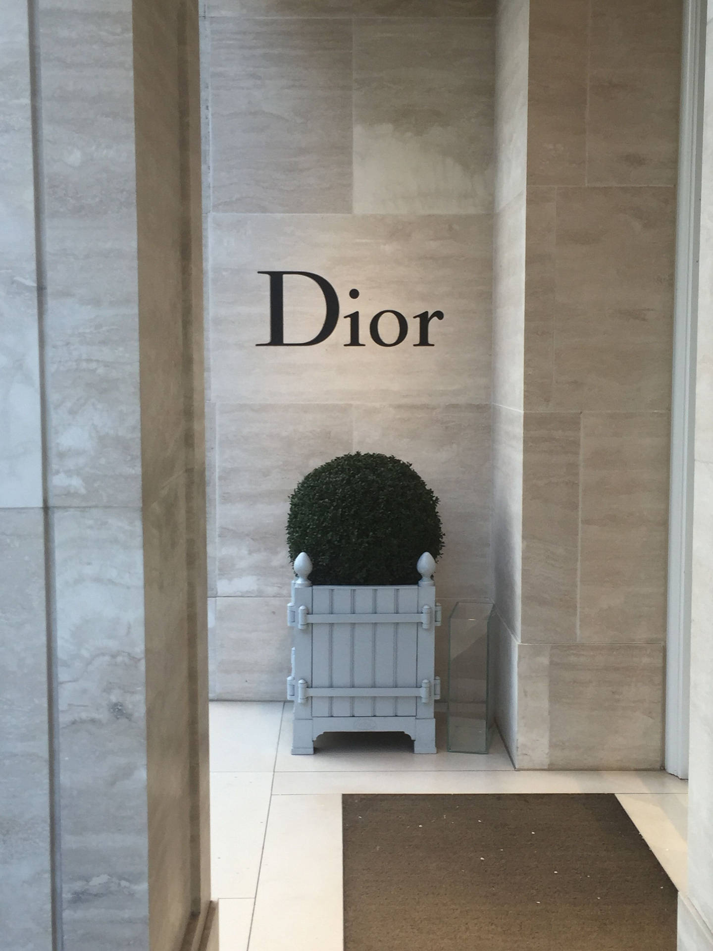 Stone Wall Dior Phone Wallpaper