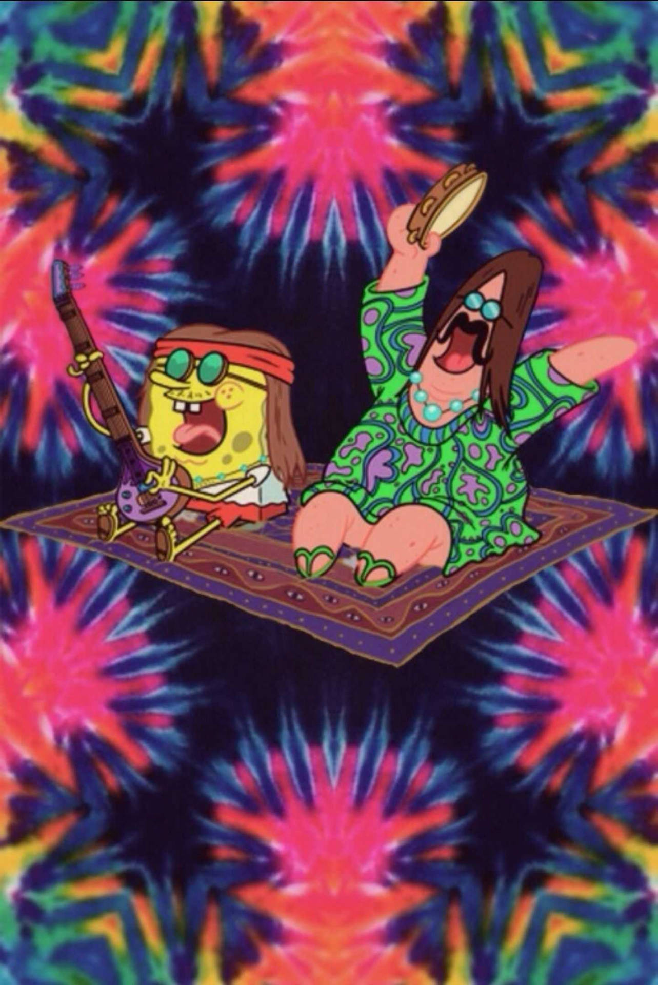 Download Spongebob For Stoned Cartoon Theme Wallpaper 