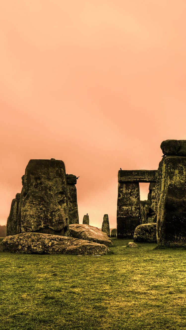 Stonehenge Under The Pink Clouds Picture