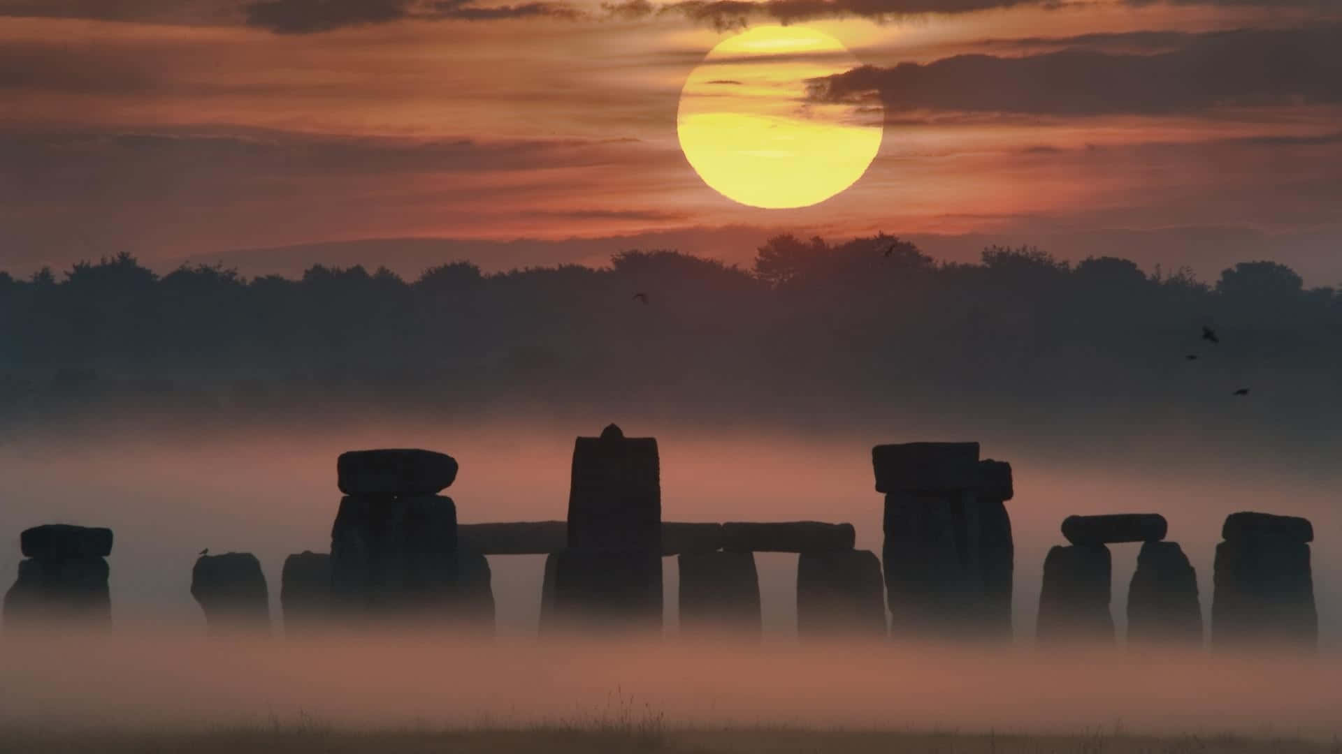 Stonehenge With The Full Moon Picture
