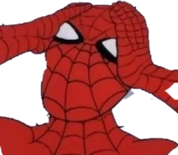 Stonks Spiderman Meme Man Face Swap PNG