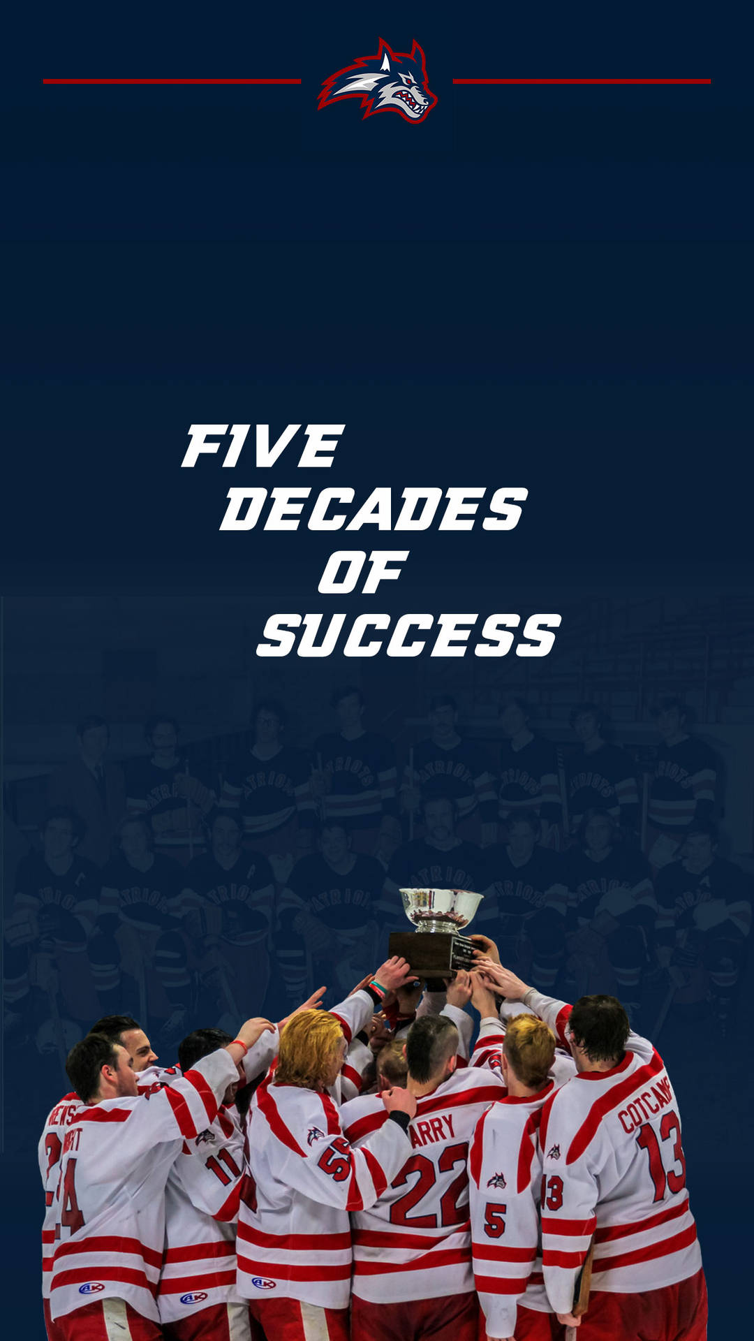 Stony Brook University Ice Hockey Poster Wallpaper
