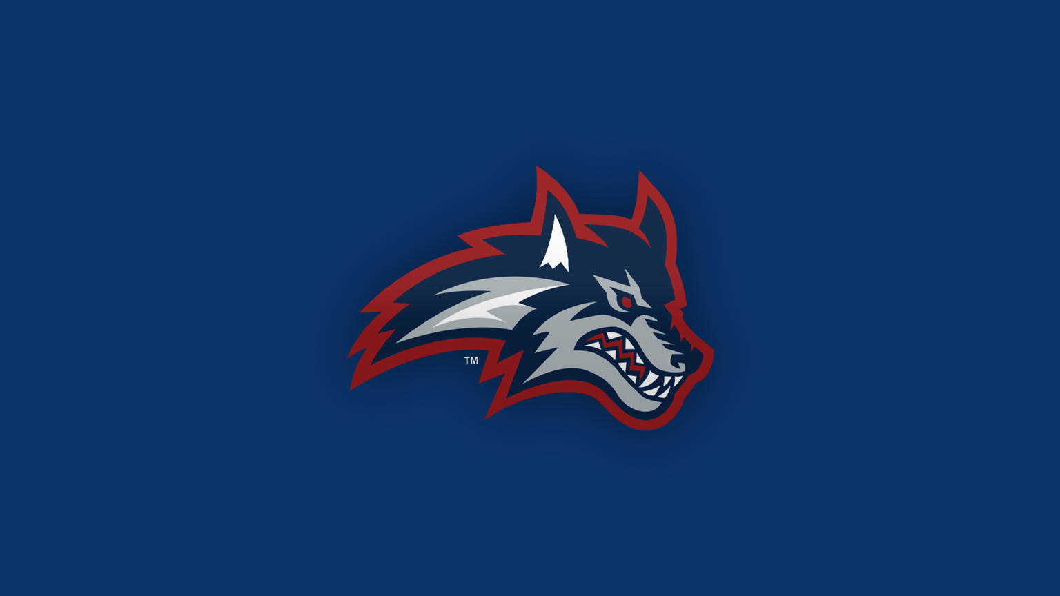 Stony Brook University Seawolves Logo Blue Wallpaper