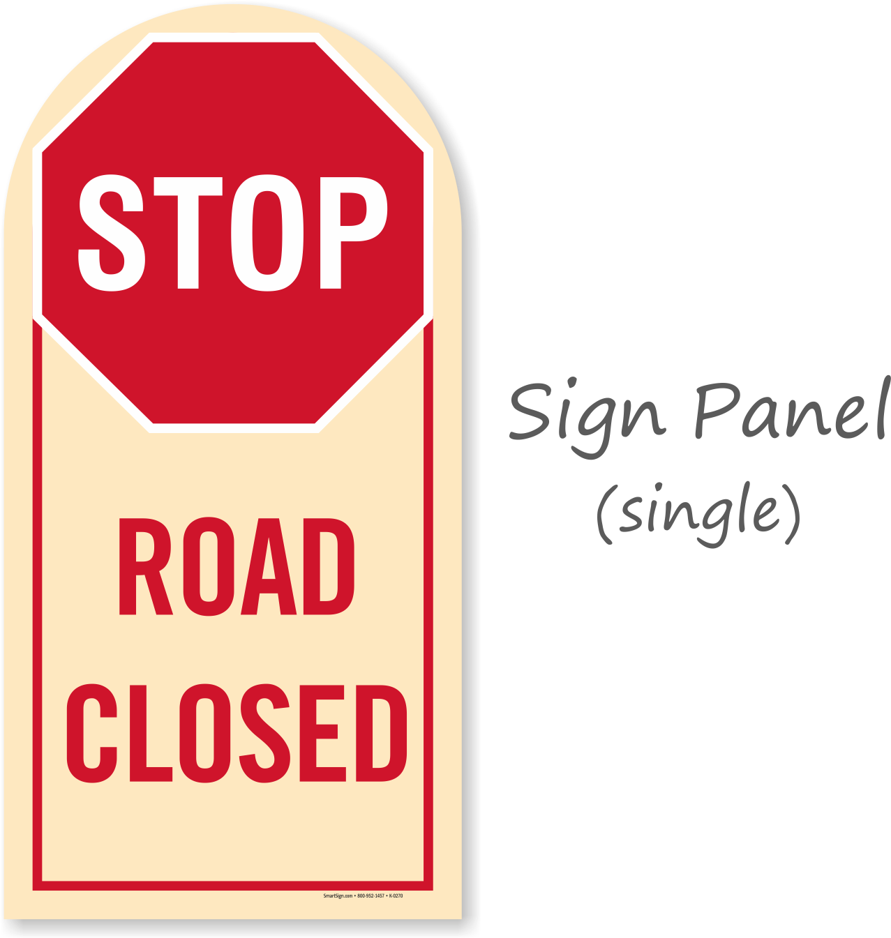 Stop Road Closed Sign Panel PNG