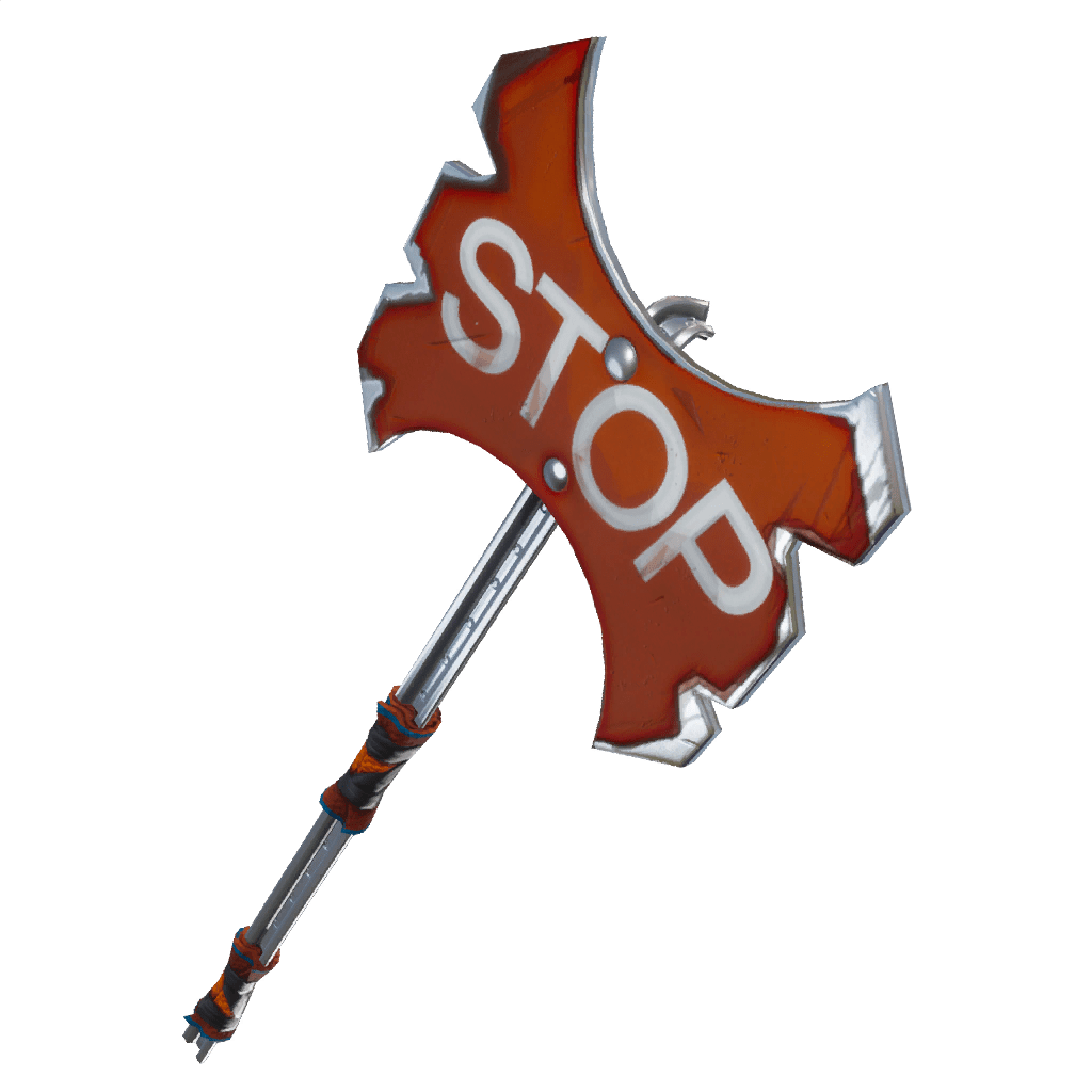 Stop Sign Axe Design PNG