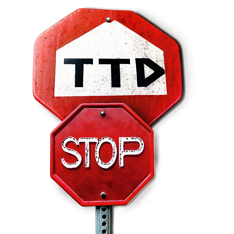 Stop Sign With Text Png Rji PNG