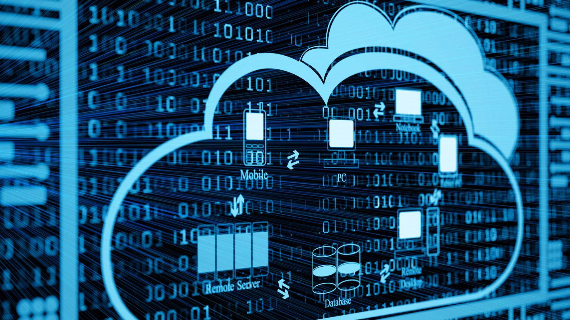 Storage Cloud Internet Server Wallpaper