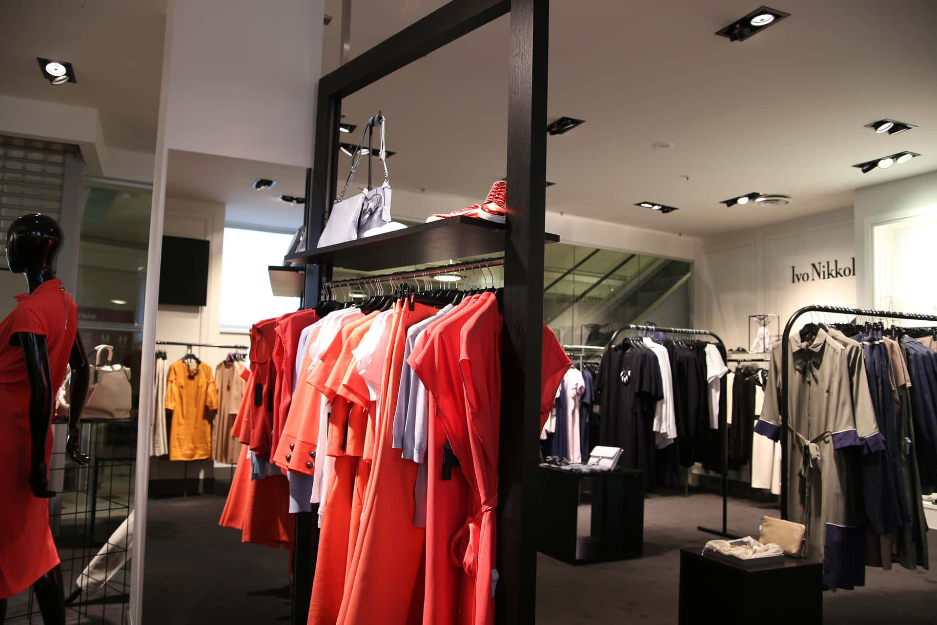 A Store With Clothes On Display