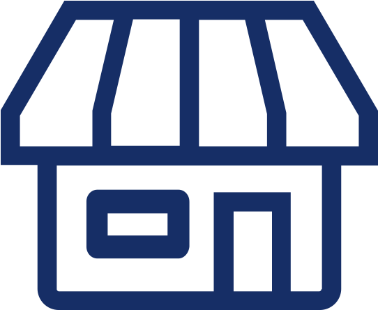 Storefront Icon Blue PNG