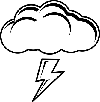 Storm Cloud Lightning Icon PNG