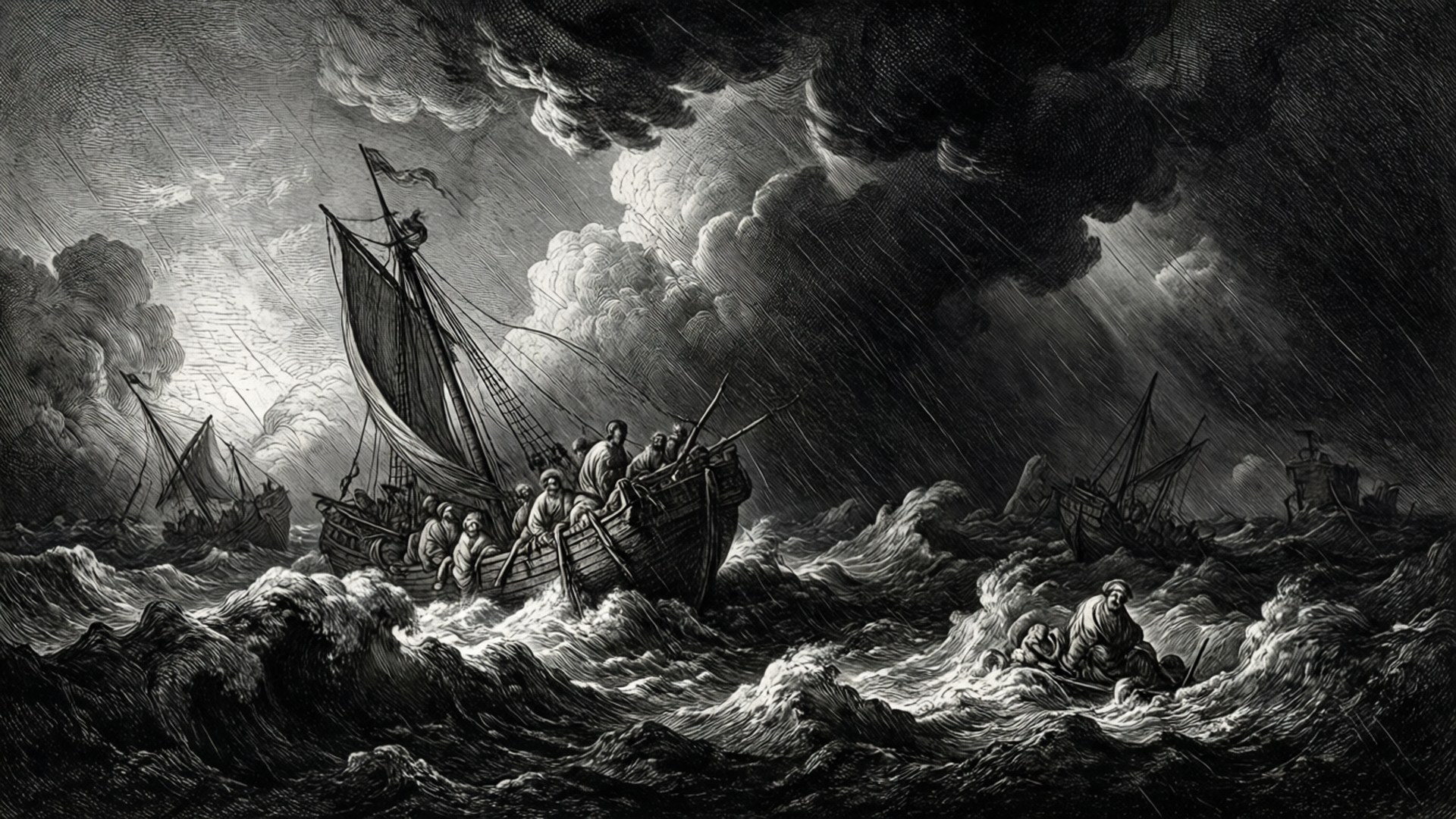 Incisione di Tempesta Sfondi