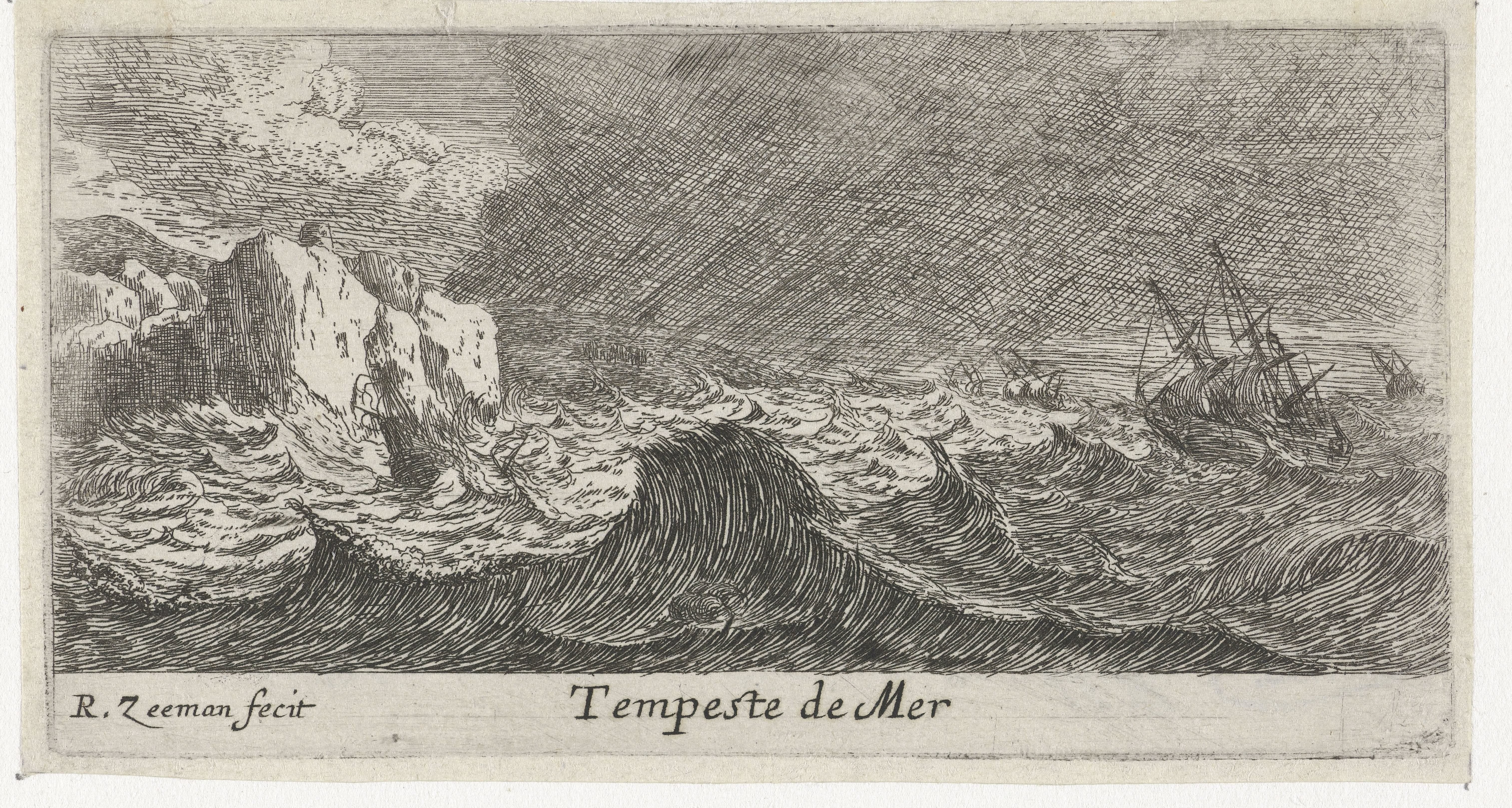 Storm op zee Wallpaper