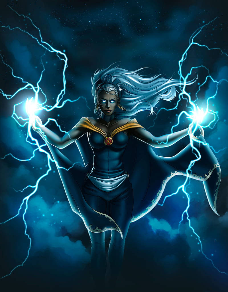 Storm Superhero iPhone Wallpaper