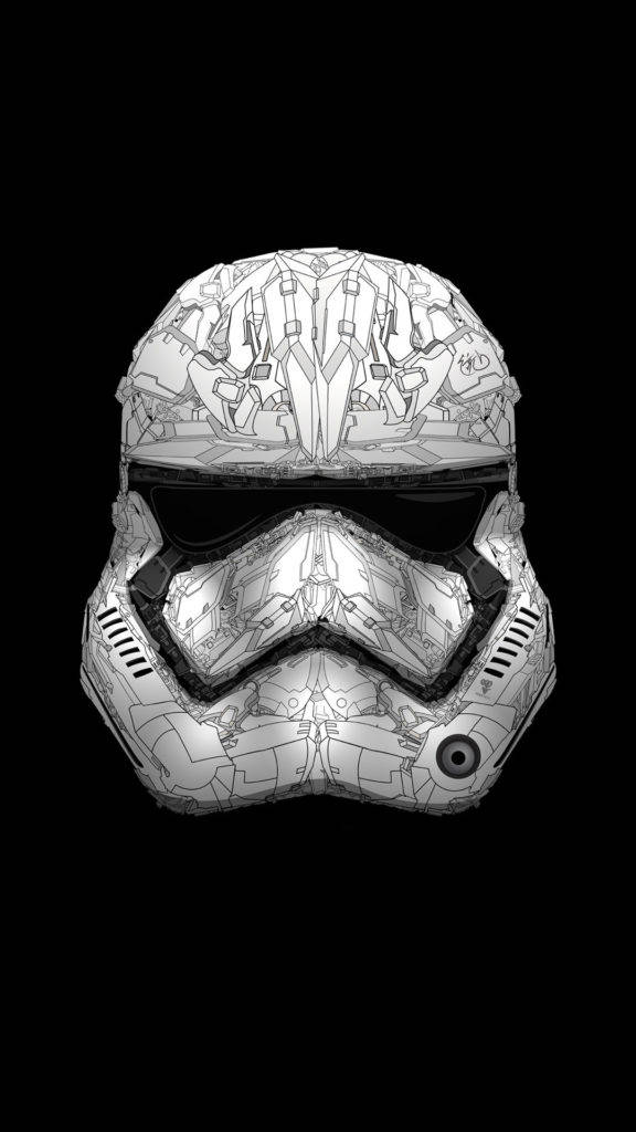 Stormtrooper Hjelm Star Wars Iphone Wallpaper