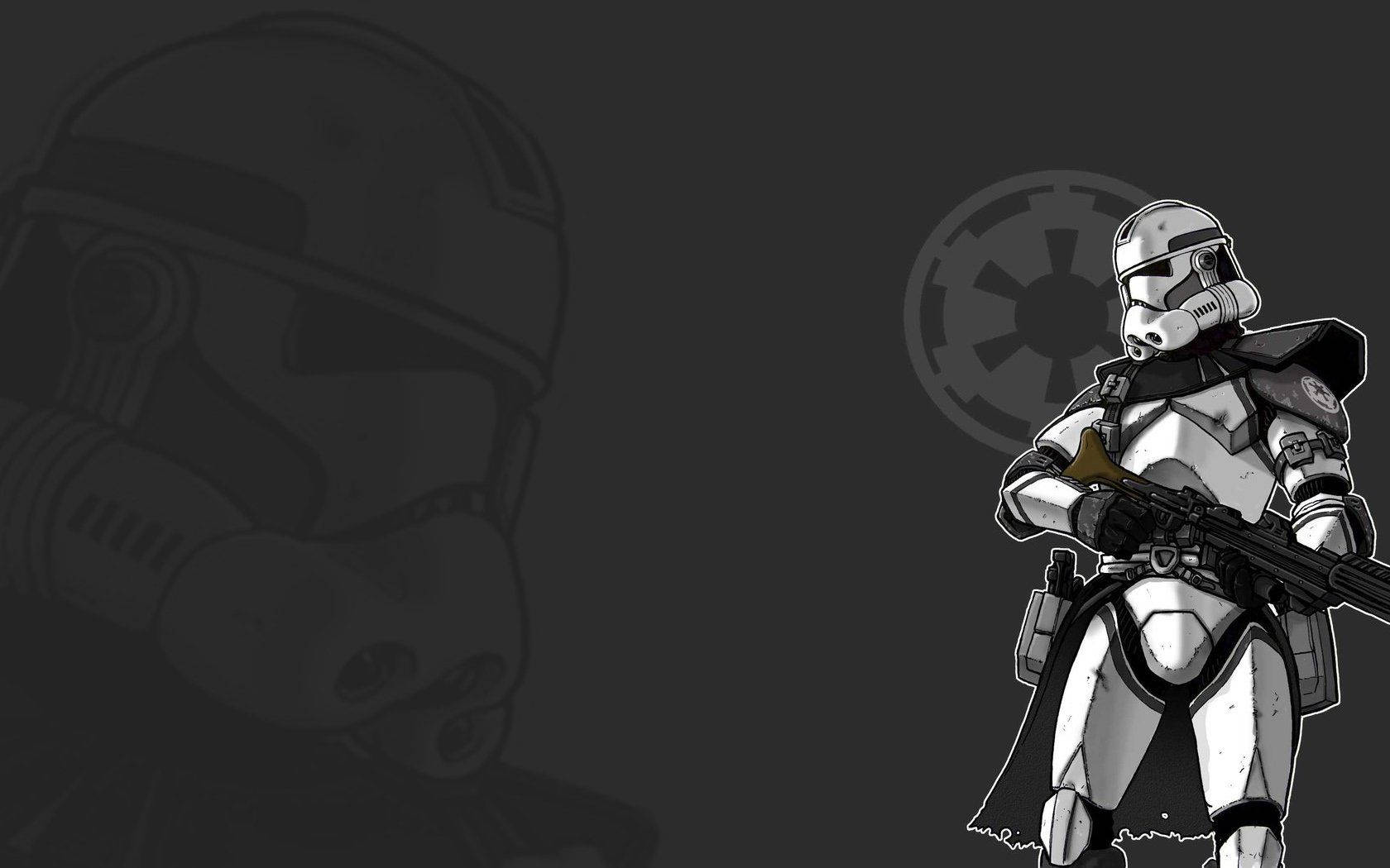 Stormtrooper Watermark Cover Wallpaper
