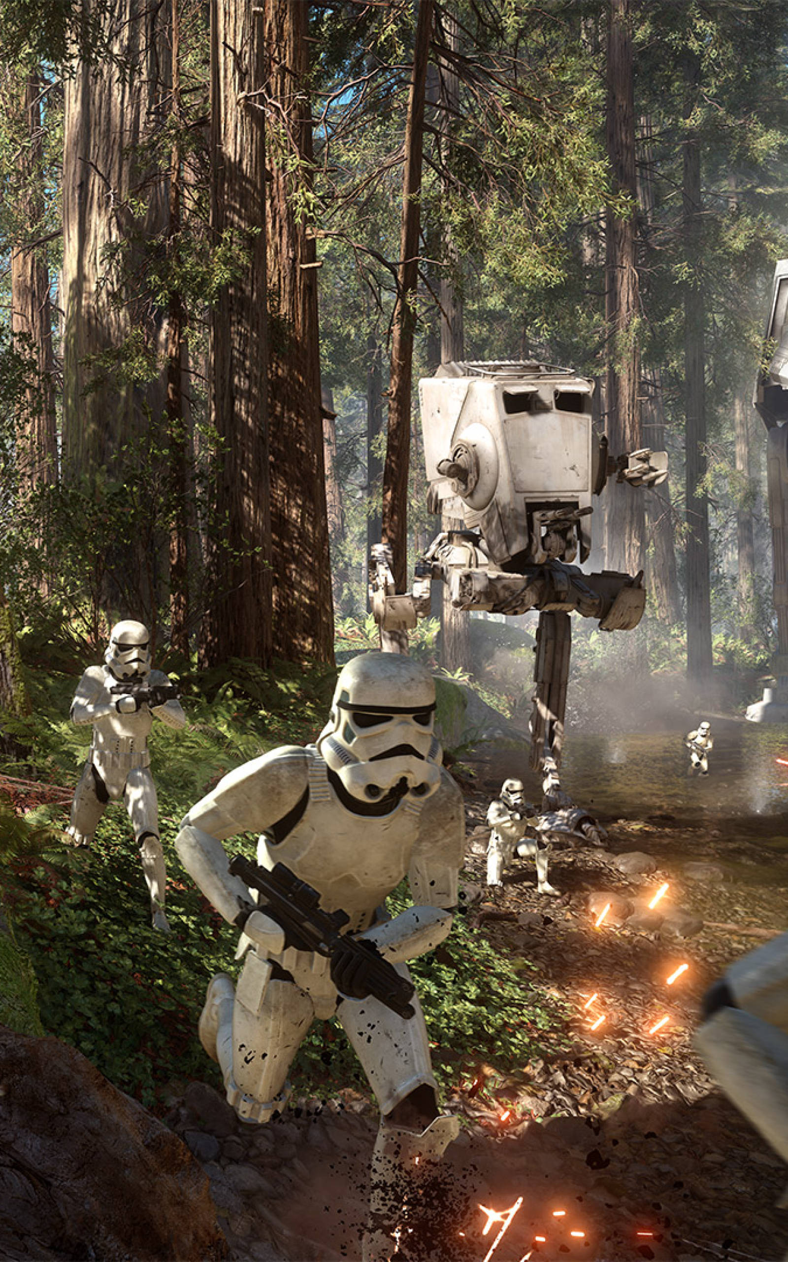 Stormtroopers In Action Star Wars Tablet Background