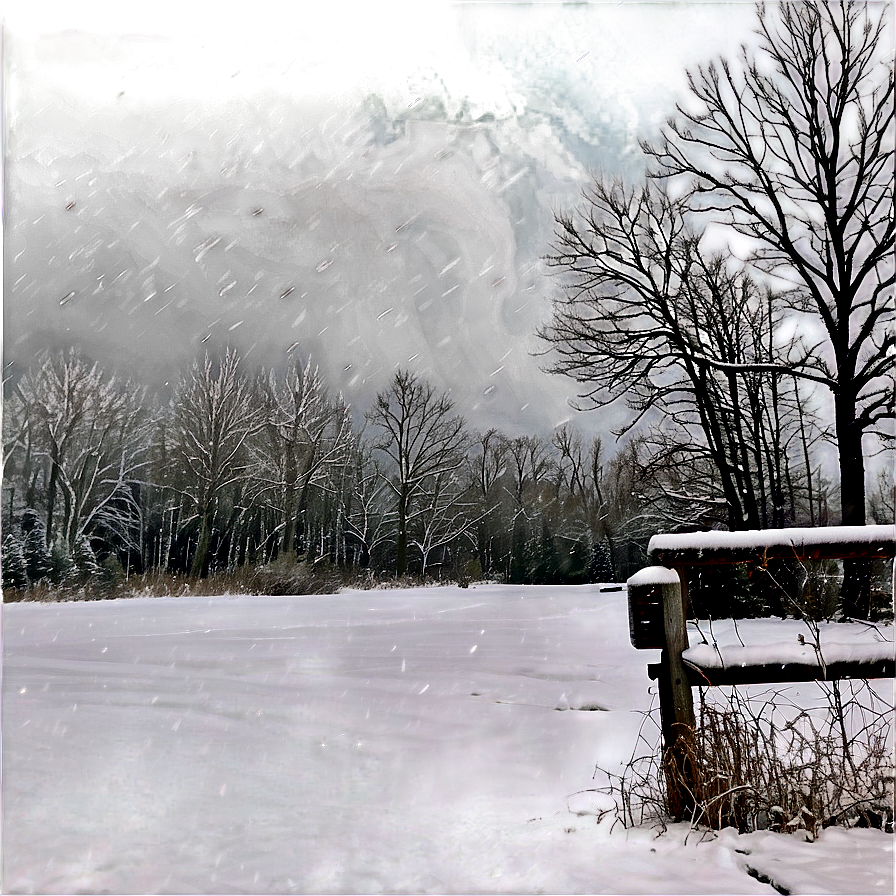 Stormy Blizzard Scene Png Oqo PNG