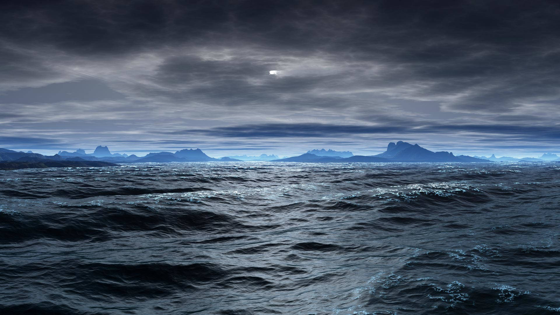 Stormy Pacific Ocean Desktop Picture
