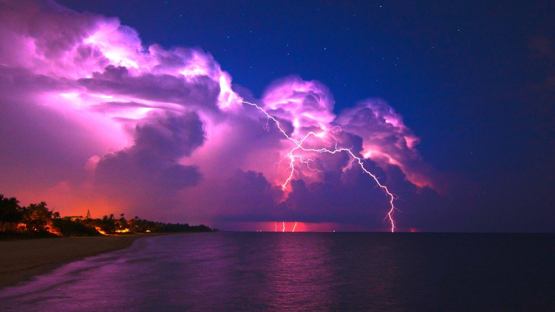 Stormy Purple Sky