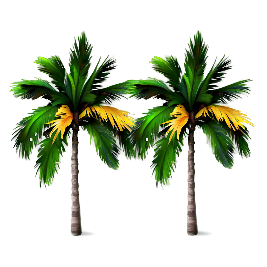 Stormy Sky Palms Png Dfq PNG