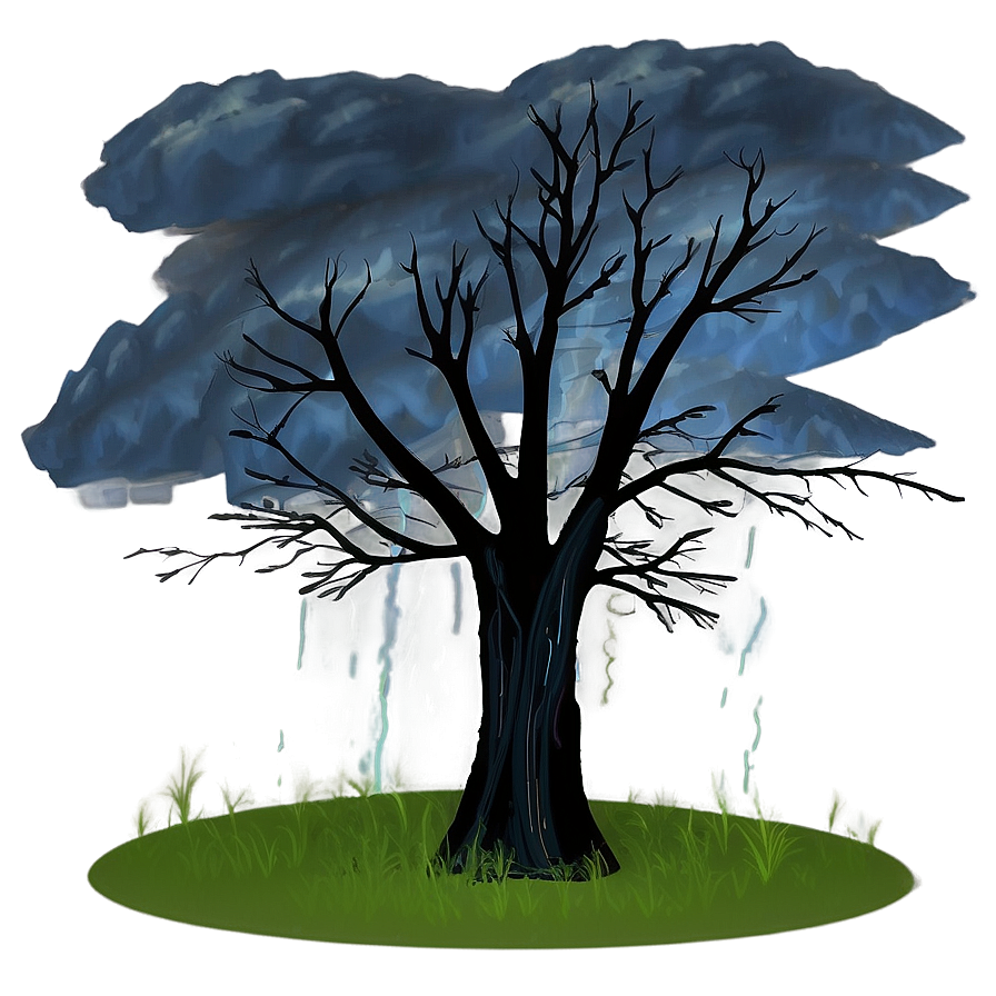 Stormy Sky Trees Png Qhb2 PNG