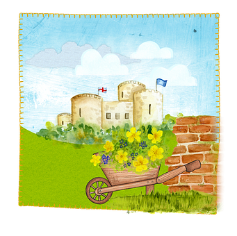 Storybook Castle Illustration PNG