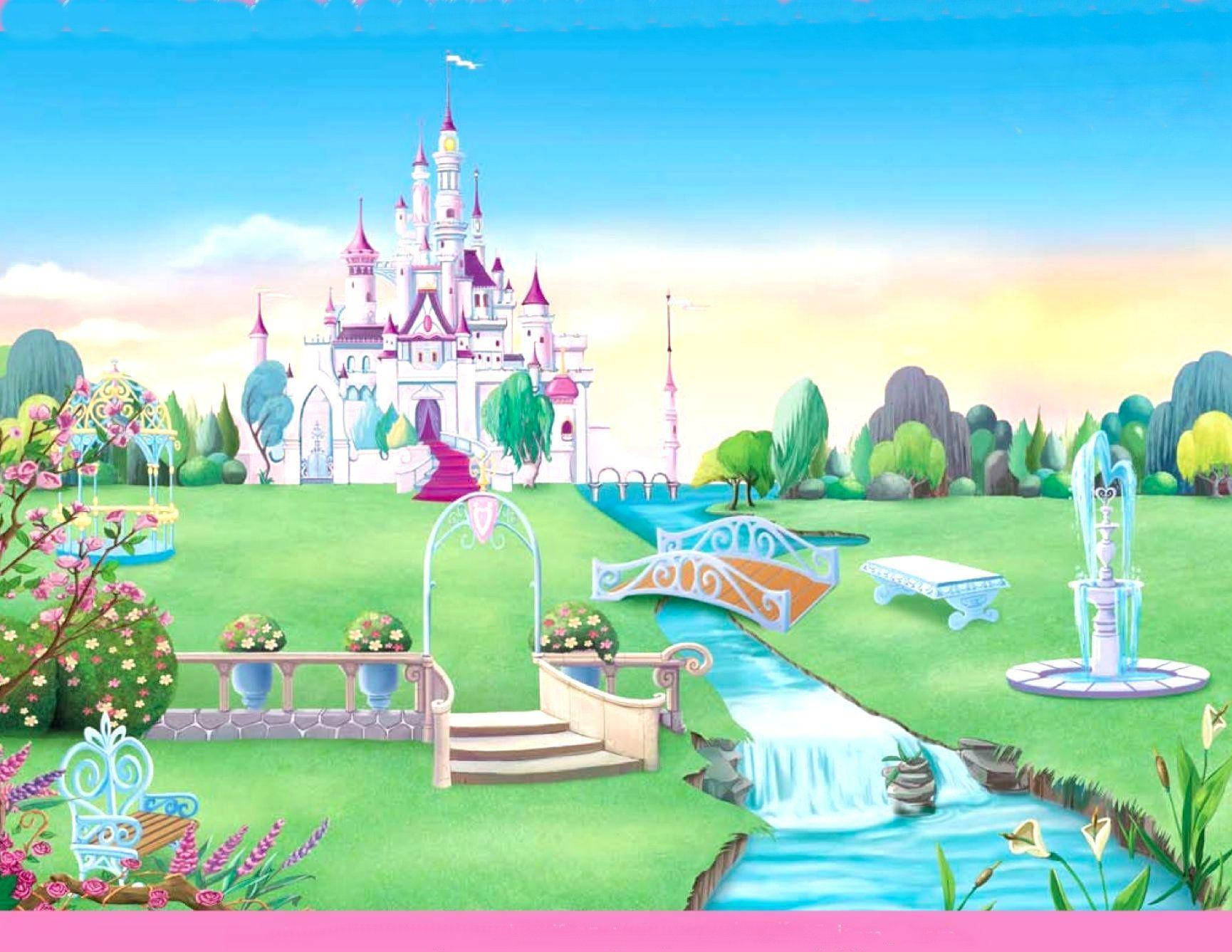 Storybook Disney Castle Wallpaper