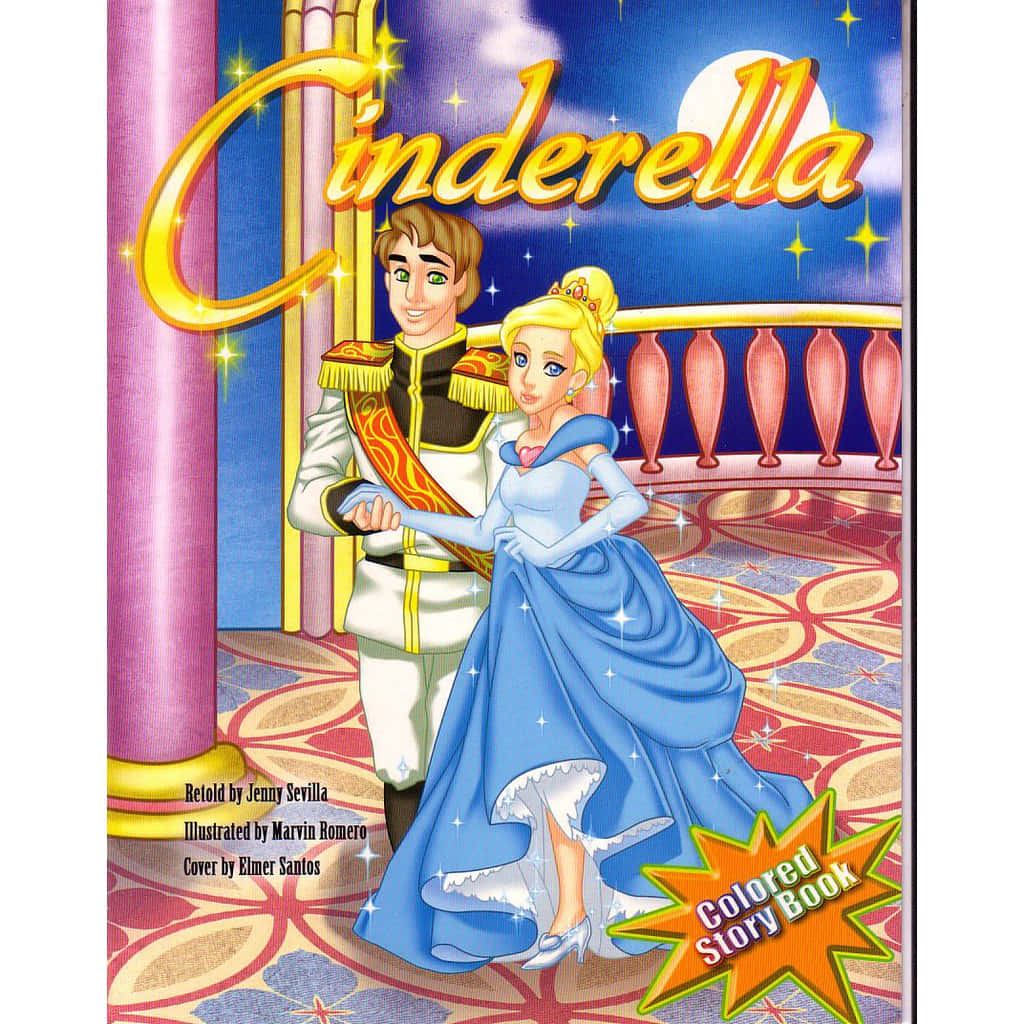 Cinderellaen Prinsessa Och Prins.