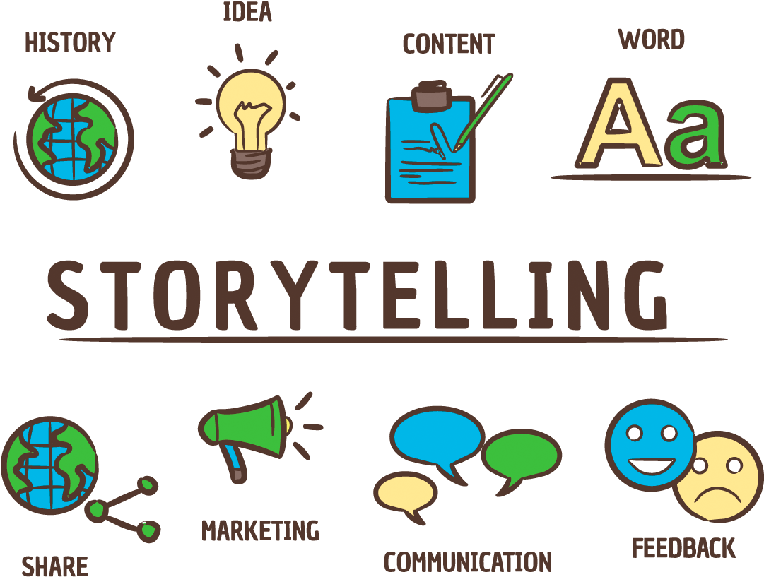 Storytelling Concepts Illustration PNG
