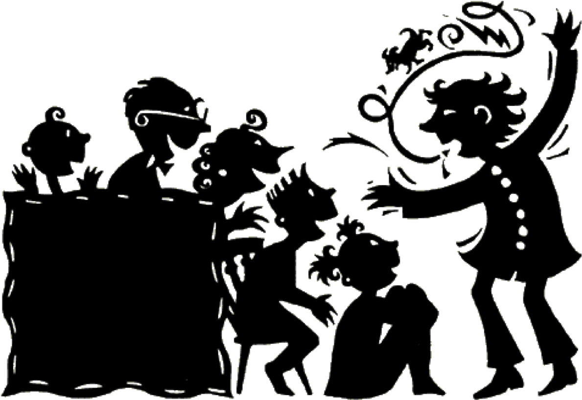 Storytelling Session Silhouette PNG