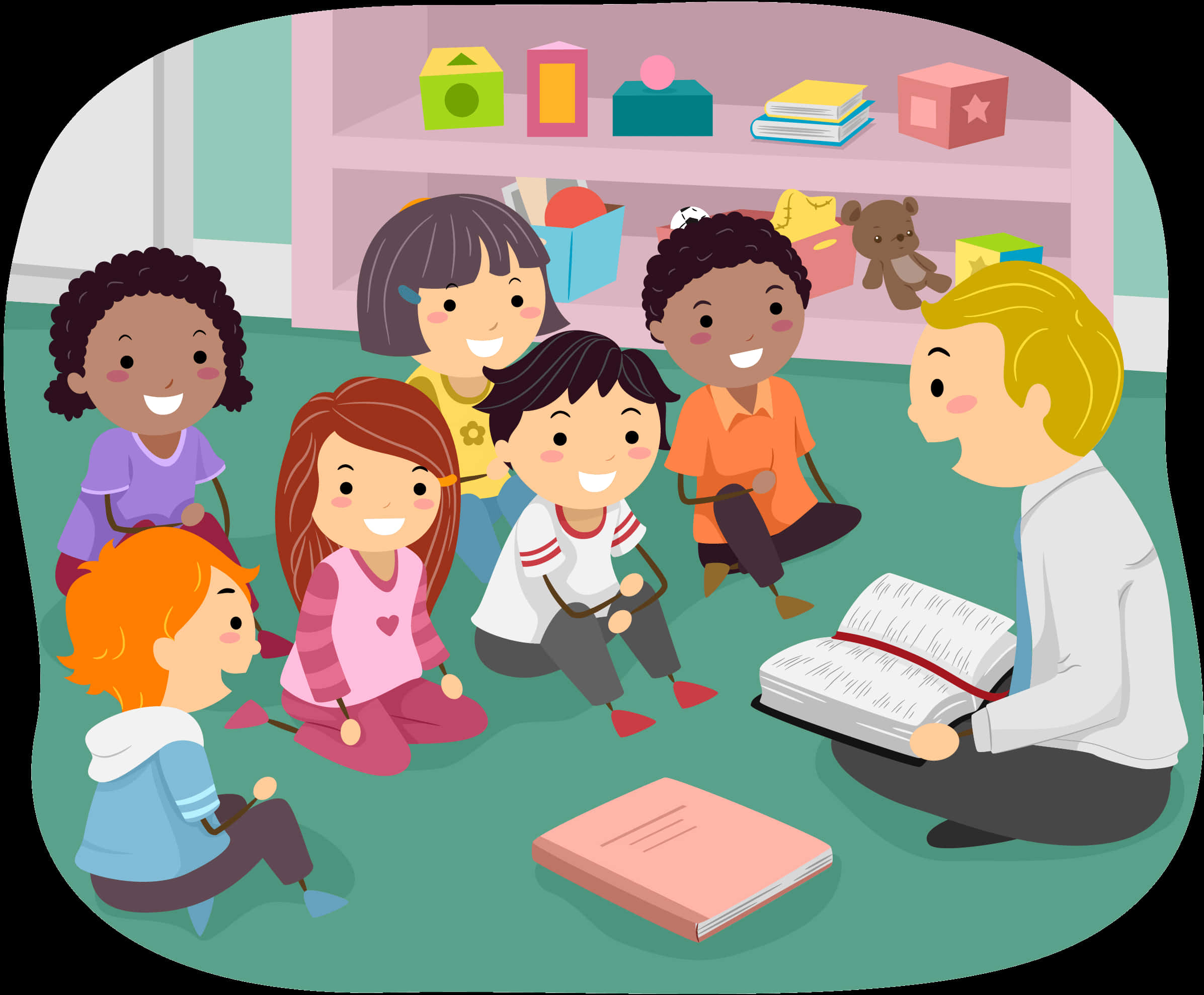 Storytimein Classroom Clipart PNG