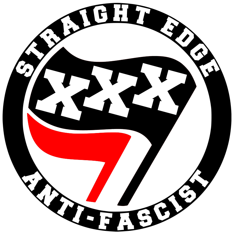 Straight Edge Antifascist Logo PNG