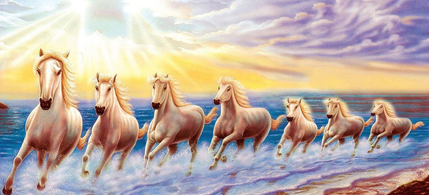 Straight Seven Horses Wallpaper