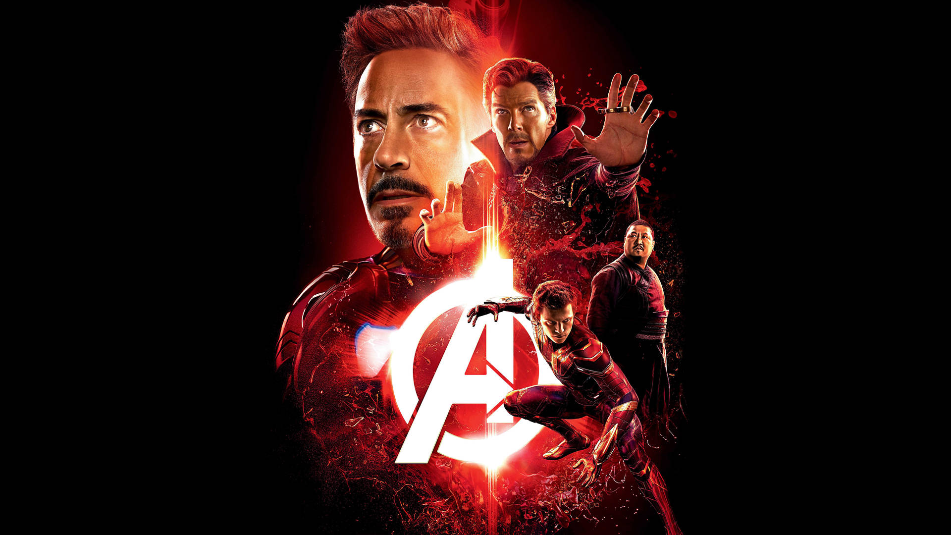 Stranosfondo Avengers Marvel Per Computer Portatile Sfondo