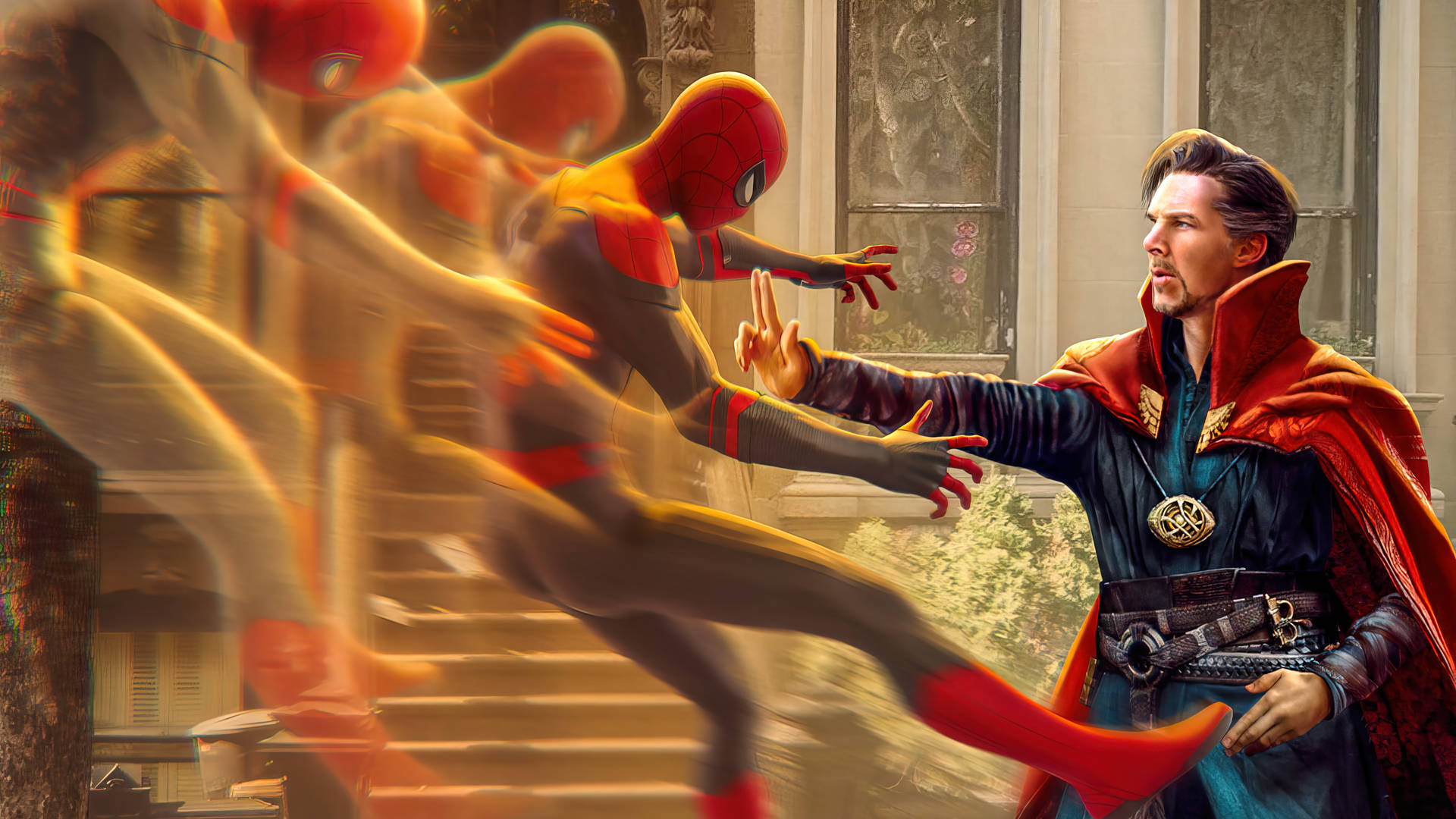 Mærkelige Puncher Spider-Man Marvel Laptop Skin Wallpaper