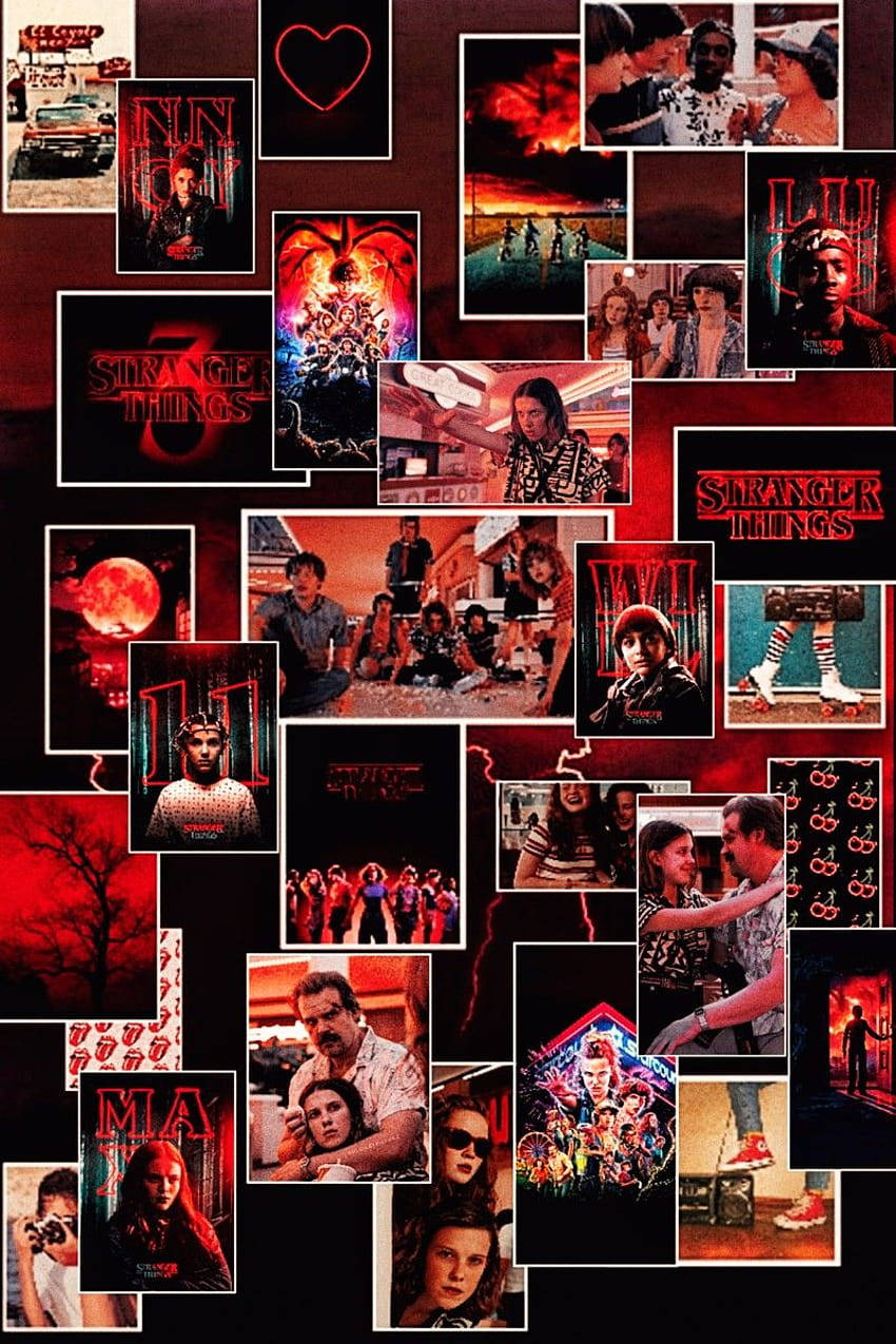 Red Stranger Things Aesthetic Wallpaper