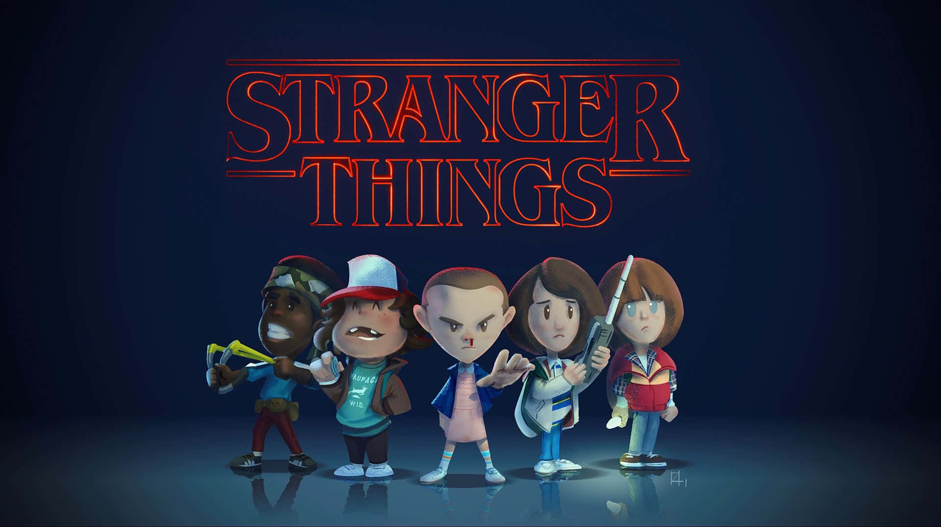 Entranell'upside Down Con Stranger Things