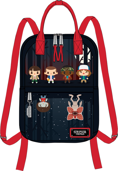 Stranger Things Character Backpack PNG