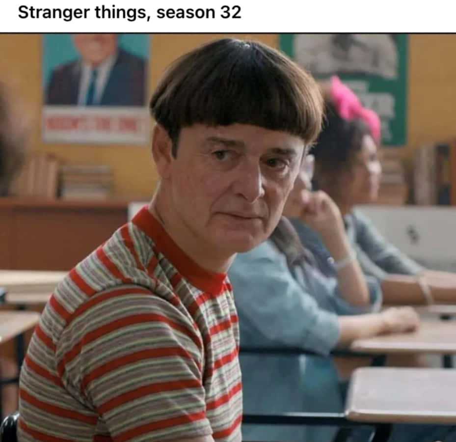 Will's hair 😂 stranger Things  Stranger things funny, Stranger