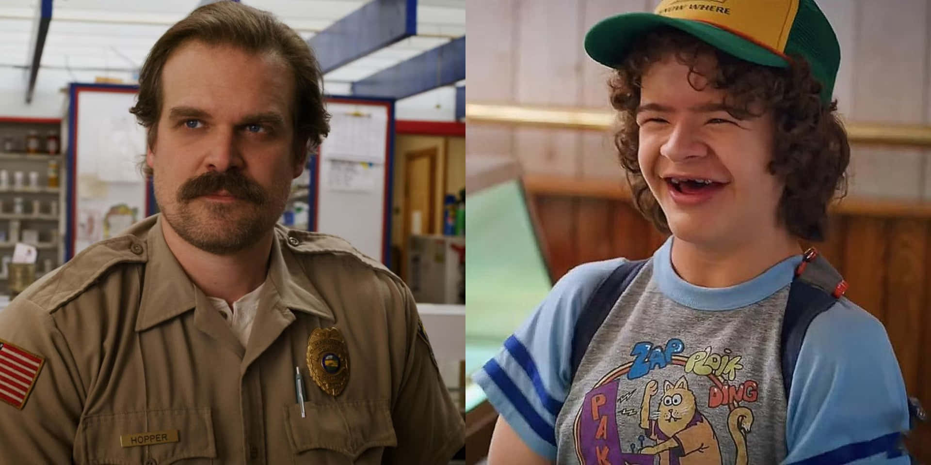 Jim Hopper And Dustin Stranger Things Funny Picture