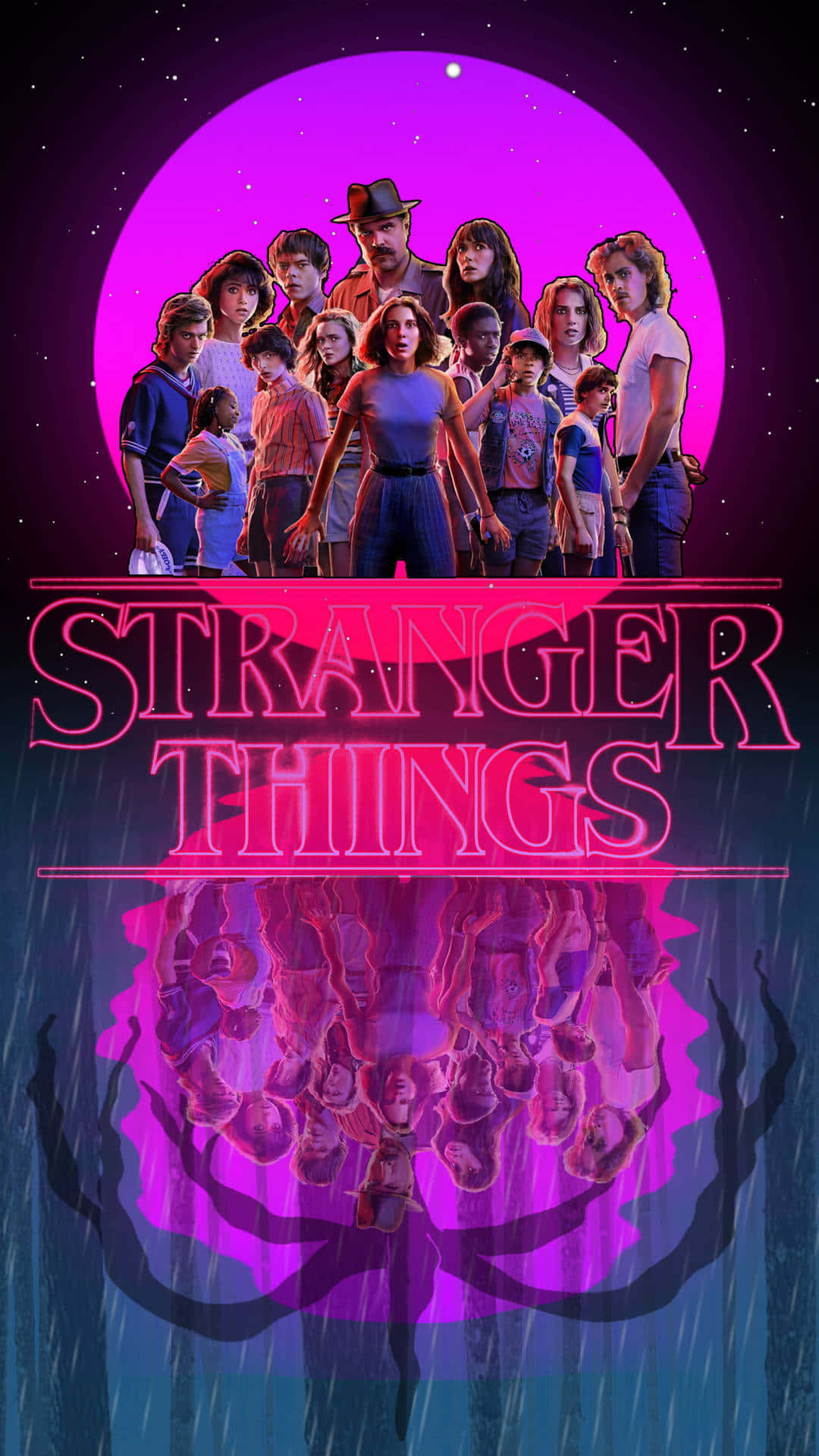 Max Mayfield fra Stranger Things tager en pause med en piget drink. Wallpaper
