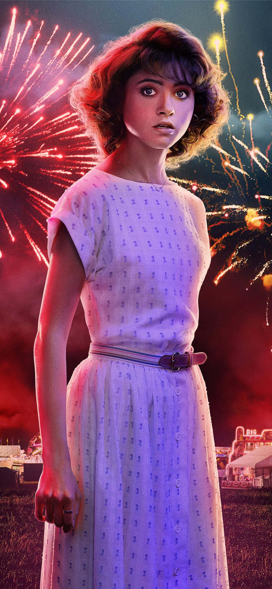 Enjoy being a strong, fearless teenage girl with Stranger Things Girly Wallpaper