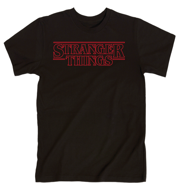 Download Stranger Things Logo Black T Shirt | Wallpapers.com