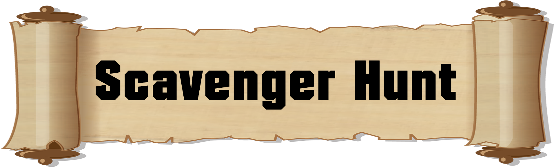 Scavenger Hunt Banner Graphic PNG