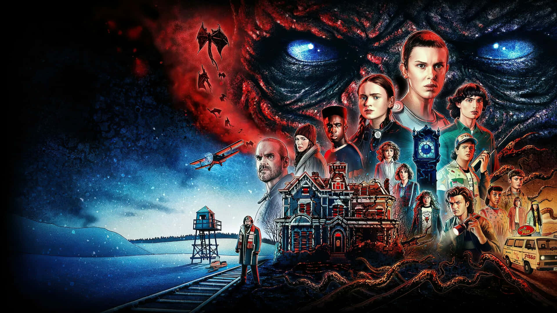 Free download Stranger things cast wallpaper Wallpapers de filmes Decorao  1080x1920 for your Desktop Mobile  Tablet  Explore 34 Stranger Things  Collage Wallpapers  Stranger Things Eleven Wallpapers Stranger Things  Wallpapers