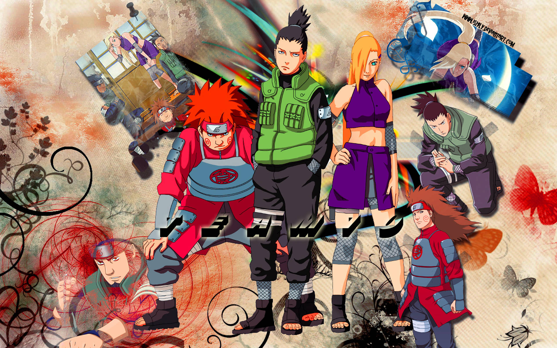 "strategic Nara Shikamaru Amidst Smoke - Naruto Series" Wallpaper