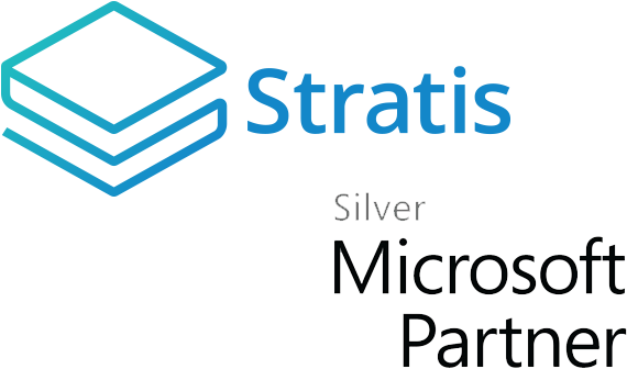 Stratis Silver Microsoft Partner Logo PNG