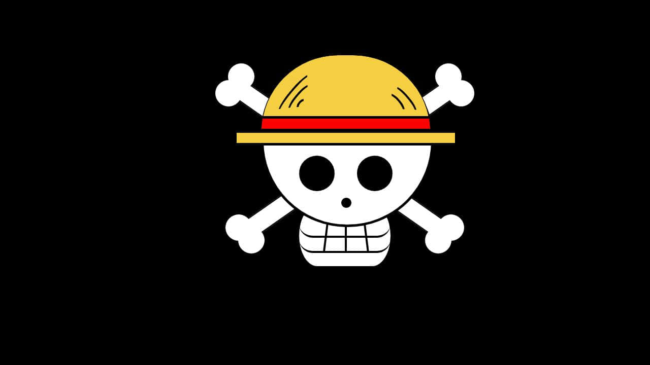 Gorrode One Piece, Calavera Y Huesos Cruzados, Negro, Fondo De Pantalla Hd Fondo de pantalla