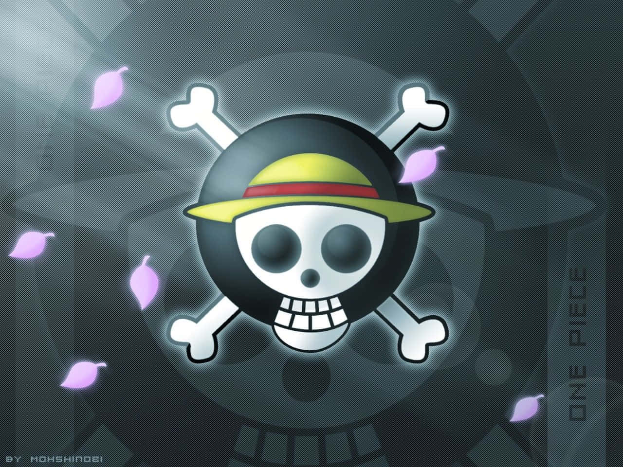 "Show your summer style with the Straw Hat Logo!" Wallpaper